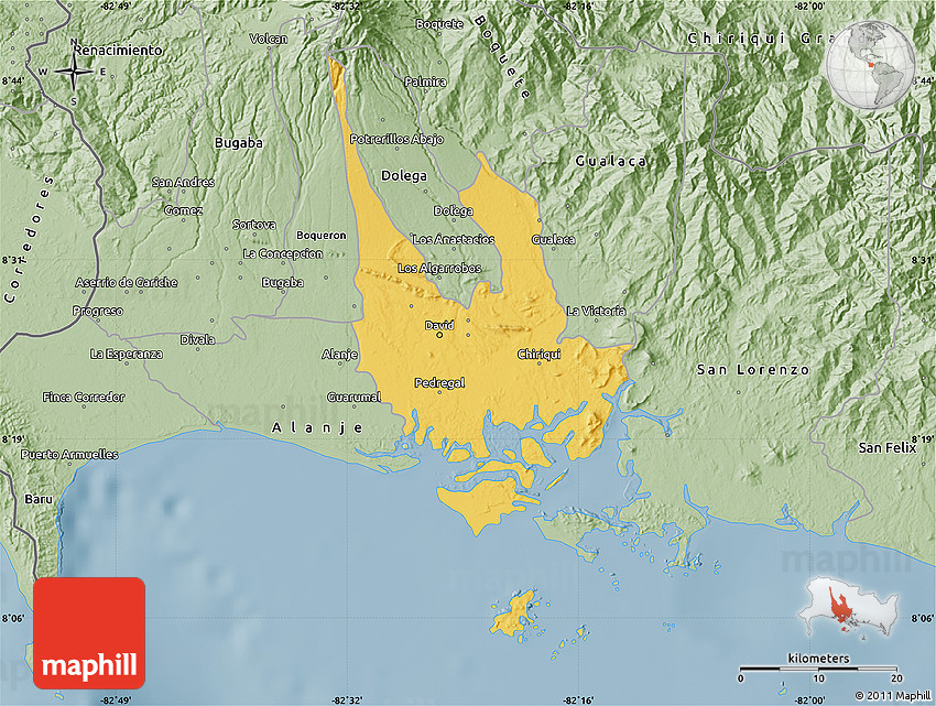 David Panama Map David Panama Map