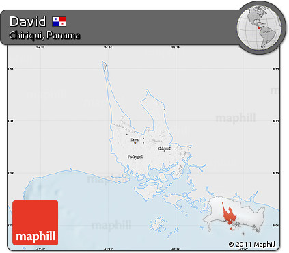 Silver Style Map of David, single color outside