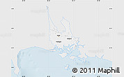 Silver Style Map of David, single color outside