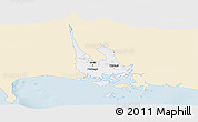 Classic Style Panoramic Map of David, single color outside