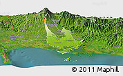 Physical Panoramic Map of David, satellite outside
