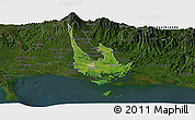 Satellite Panoramic Map of David, darken