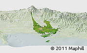 Satellite Panoramic Map of David, lighten