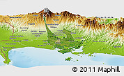 Satellite Panoramic Map of David, physical outside