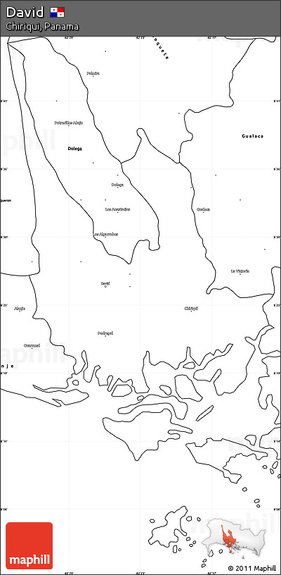 Blank Simple Map of David