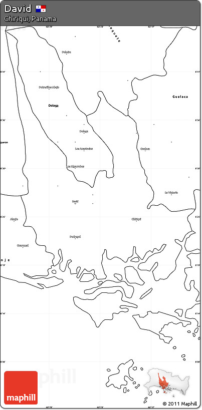 Blank Simple Map of David
