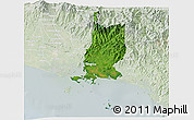 Satellite 3D Map of San Lorenzo, lighten
