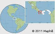 Savanna Style Location Map of San Lorenzo, highlighted country, highlighted parent region