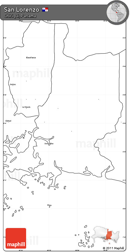 Blank Simple Map of San Lorenzo