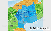 Political Shades 3D Map of Cocle