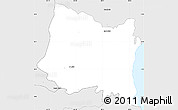 Silver Style Simple Map of Aguadulce