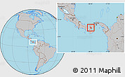 Gray Location Map of Nata