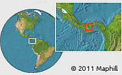 Satellite Location Map of Nata