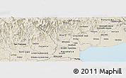Shaded Relief Panoramic Map of Nata