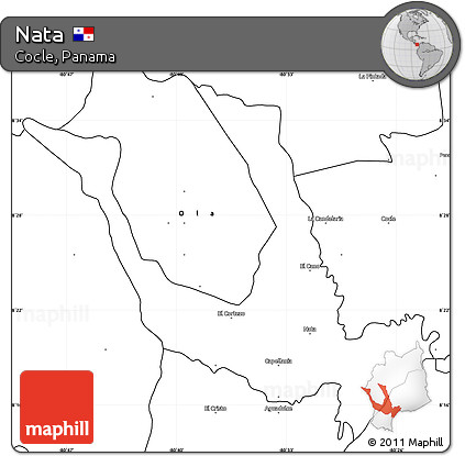 Blank Simple Map of Nata