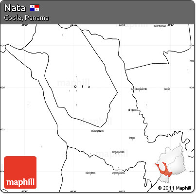Blank Simple Map of Nata