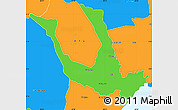 Political Simple Map of Nata