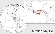 Blank Location Map of Ola, highlighted country, within the entire country