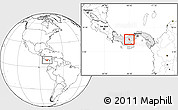 Blank Location Map of Ola, highlighted country
