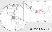 Blank Location Map of Ola, highlighted parent region