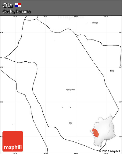 Blank Simple Map of Ola