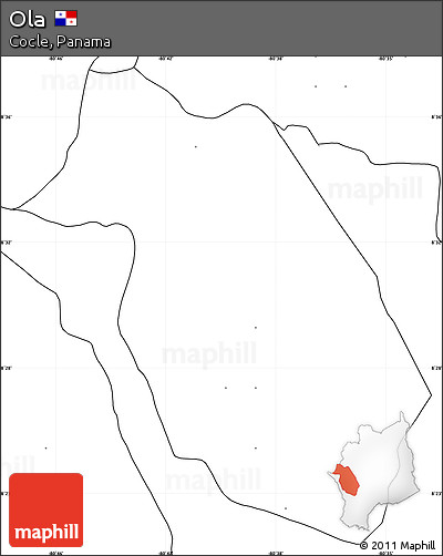 Blank Simple Map of Ola, no labels