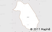 Classic Style Simple Map of Ola, cropped outside