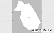 Gray Simple Map of Ola, single color outside