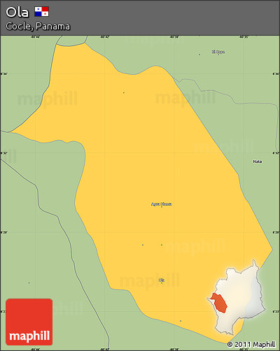 Savanna Style Simple Map of Ola