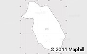Silver Style Simple Map of Ola, cropped outside