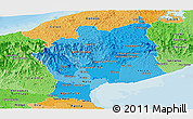 Political Shades Panoramic Map of Cocle