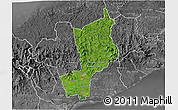 Satellite 3D Map of Penonome, desaturated