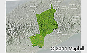 Satellite 3D Map of Penonome, lighten, semi-desaturated