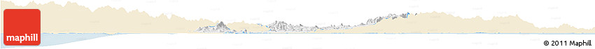 Classic Style Horizon Map of Penonome, single color outside