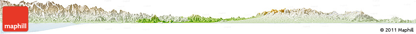 Physical Horizon Map of Penonome, lighten