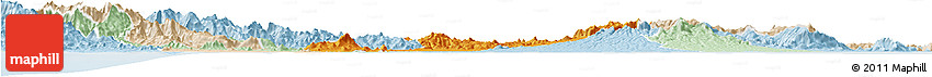 Political Horizon Map of Penonome, lighten