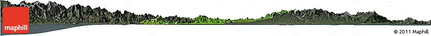 Satellite Horizon Map of Penonome, darken, semi-desaturated