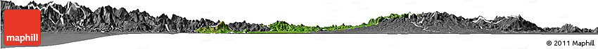 Satellite Horizon Map of Penonome, desaturated