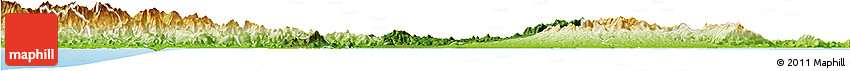 Satellite Horizon Map of Penonome, physical outside