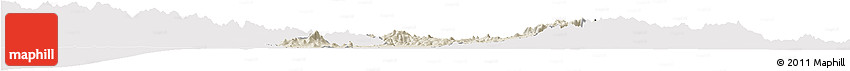 Shaded Relief Horizon Map of Penonome, cropped outside