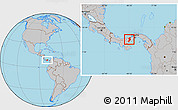 Gray Location Map of Penonome