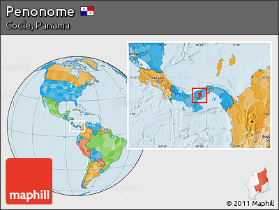 Political Location Map of Penonome