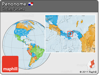 Political Location Map of Penonome