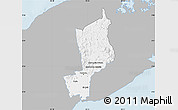 Gray Map of Penonome, single color outside