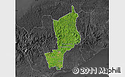Satellite Map of Penonome, darken, desaturated