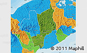 Satellite Map of Penonome, political outside