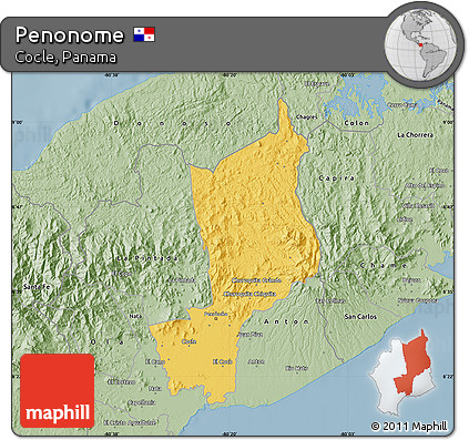 Savanna Style Map of Penonome
