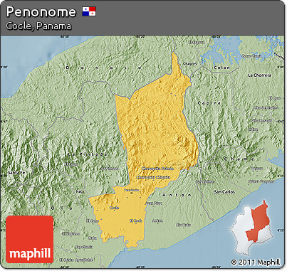 Savanna Style Map of Penonome