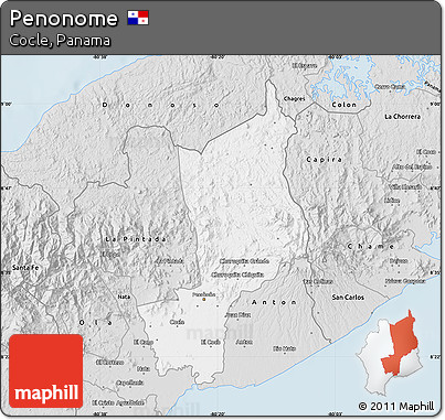 Silver Style Map of Penonome
