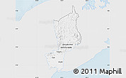 Silver Style Map of Penonome, single color outside